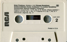 Load image into Gallery viewer, Niccolò Paganini / Henryk Wieniawski - Erick Friedman : Concerto No. 1; Caprices 17, 21 / Légende (Cass, Comp, RE, Dol)