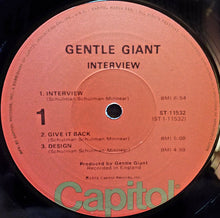 Load image into Gallery viewer, Gentle Giant : Interview (LP, Album, LA)