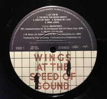 Load image into Gallery viewer, Wings (2) : Wings At The Speed Of Sound (LP, Album, Jac)
