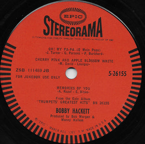 Bobby Hackett : Trumpets' Greatest Hits (7", Jukebox)