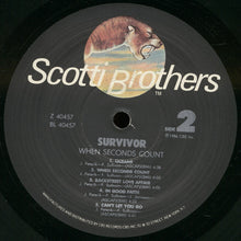 Load image into Gallery viewer, Survivor : When Seconds Count (LP, Album, Whi)