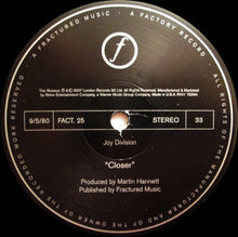 Load image into Gallery viewer, Joy Division : Closer (LP, Album, RE, RM, Bla)