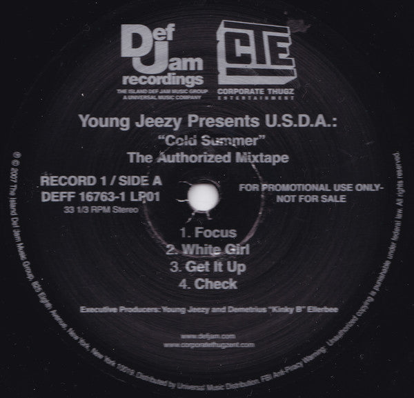 U.S.D.A. : Cold Summer : The Authorized Mixtape (2xLP, Album, Promo, Cle)