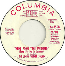 Load image into Gallery viewer, The Jimmy Wisner Sound : Theme From "The Swimmer" (Send For Me In Summer) / Music (7", Promo)
