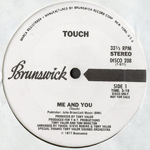 Load image into Gallery viewer, Touch : Me And You / Energizer (12&quot;, Promo)