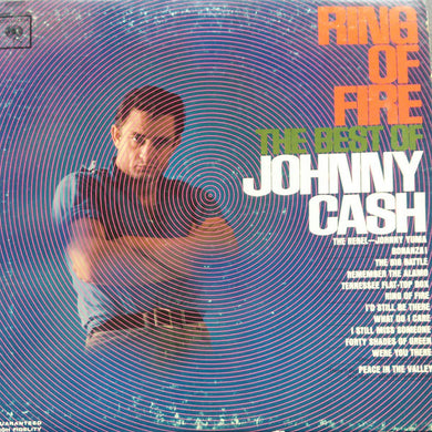 Johnny Cash : Ring Of Fire (The Best Of Johnny Cash) (LP, Comp, Mono, Ter)