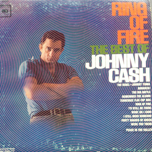 Johnny Cash : Ring Of Fire (The Best Of Johnny Cash) (LP, Comp, Mono, Ter)