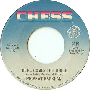 Pigmeat Markham : Here Comes The Judge / The Trial (7", Single)