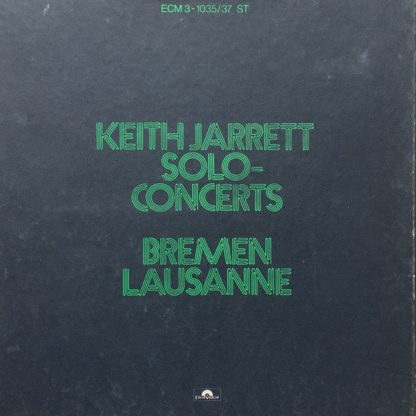 Keith Jarrett : Solo Concerts: Bremen / Lausanne (3xLP, 22  + Box, 22 )