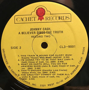 Johnny Cash : A Believer Sings The Truth (2xLP, Album)