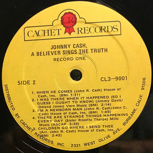 Johnny Cash : A Believer Sings The Truth (2xLP, Album)