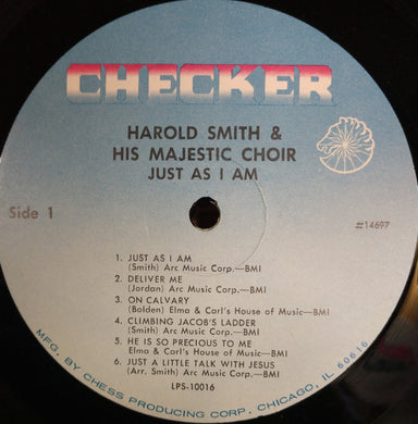 Harold Smith's Majestic Choir : Just As I Am (LP, Album, RE)