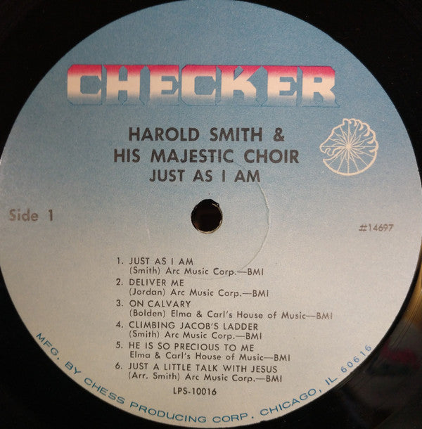 Harold Smith's Majestic Choir : Just As I Am (LP, Album, RE)