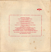 Load image into Gallery viewer, Antonio Vivaldi, Karl Scheit, Christa Gruenmayer - Rudolf Kalup, Alfred Dutka - Ernst Krall, Rolf Eichler - Adolf Schoebinger, Hilde Langfort - Theodor Guschlbauer, Tonkünstler Orchestra, Edgar Seipenbusch : Concerto For Two Lutes And String Orchestra In G Major, F. V, No. 2 / Concerto For Guitar And String Orchestra In D Major, F. XII, No. 15 / Concerto For Diverse Instruments And String Orchestra In C Major, F. XII, No. 23 / Concerto For Two Oboes, Two Clar (LP, Mono)