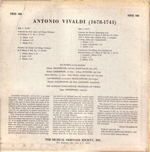 Load image into Gallery viewer, Antonio Vivaldi, Karl Scheit, Christa Gruenmayer - Rudolf Kalup, Alfred Dutka - Ernst Krall, Rolf Eichler - Adolf Schoebinger, Hilde Langfort - Theodor Guschlbauer, Tonkünstler Orchestra, Edgar Seipenbusch : Concerto For Two Lutes And String Orchestra In G Major, F. V, No. 2 / Concerto For Guitar And String Orchestra In D Major, F. XII, No. 15 / Concerto For Diverse Instruments And String Orchestra In C Major, F. XII, No. 23 / Concerto For Two Oboes, Two Clar (LP, Mono)