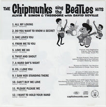 Load image into Gallery viewer, The Chipmunks : The Chipmunks Sing The Beatles Hits (CD, Album, RE)