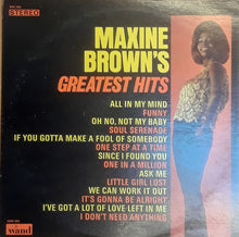 Load image into Gallery viewer, Maxine Brown : Maxine Brown&#39;s Greatest Hits (LP, Comp)