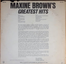 Load image into Gallery viewer, Maxine Brown : Maxine Brown&#39;s Greatest Hits (LP, Comp)