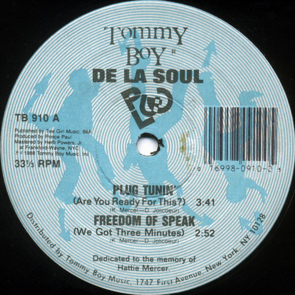 De La Soul : Plug Tunin' / Freedom Of Speak (12