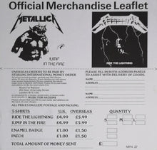 Load image into Gallery viewer, Metallica : Ride The Lightning (LP, Album)