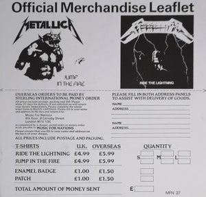 Metallica : Ride The Lightning (LP, Album)