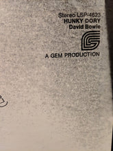 Load image into Gallery viewer, David Bowie : Hunky Dory (LP, Album)