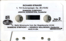 Load image into Gallery viewer, Richard Strauss - Bamberger Symphoniker Conductors Jascha Horenstein &amp; Heinrich Hollreiser : Don Juan, Op. 20 / Till Eulenspiegel, Op. 28 / &quot;Der Rosenkavalier&quot; (The First Waltz Sequence) (Cass, RE, Dol)