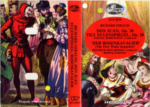 Richard Strauss - Bamberger Symphoniker Conductors Jascha Horenstein & Heinrich Hollreiser : Don Juan, Op. 20 / Till Eulenspiegel, Op. 28 / "Der Rosenkavalier" (The First Waltz Sequence) (Cass, RE, Dol)