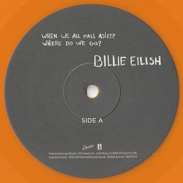 Billie Eilish - When We All Fall Asleep, Where Do We Go? (Orange, Vinilo)