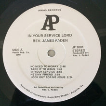 Load image into Gallery viewer, Rev. James Paden : In Your Service, Lord (LP)