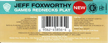 Load image into Gallery viewer, Jeff Foxworthy : Games Rednecks Play (Cass, Album)