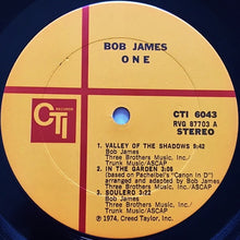 Load image into Gallery viewer, Bob James : One (LP, Album, Gat)
