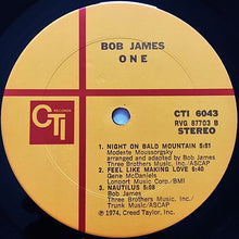 Load image into Gallery viewer, Bob James : One (LP, Album, Gat)