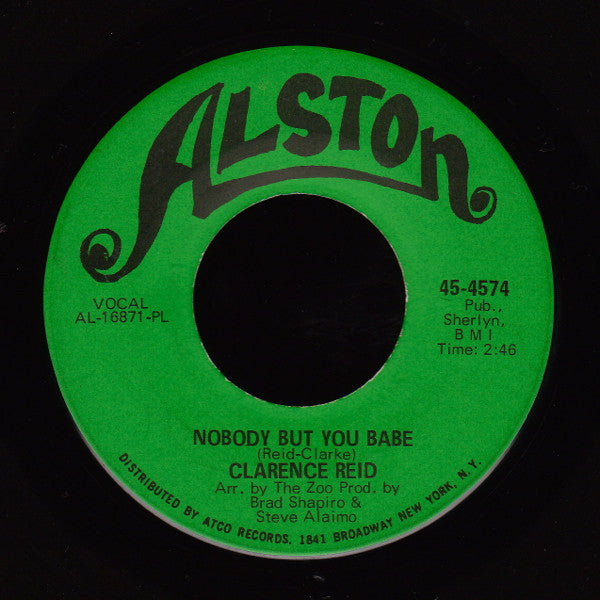 Clarence Reid : Nobody But You Babe (7