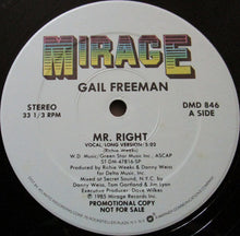 Load image into Gallery viewer, Gail Freeman : Mr. Right (12&quot;, Promo)