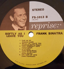 Load image into Gallery viewer, Sinatra* : Softly, As I Leave You (LP, Album, RP)