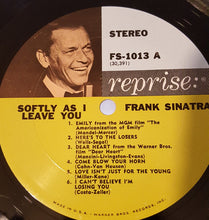 Load image into Gallery viewer, Sinatra* : Softly, As I Leave You (LP, Album, RP)