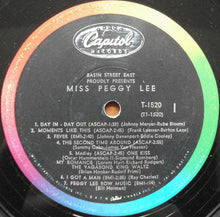 Load image into Gallery viewer, Peggy Lee : Basin Street East Proudly Presents Miss Peggy Lee Recorded At The Fabulous New York Club (LP, Album, Mono)