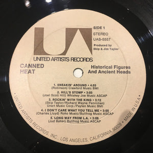 Canned Heat : Historical Figures And Ancient Heads (LP, Album, Lab)