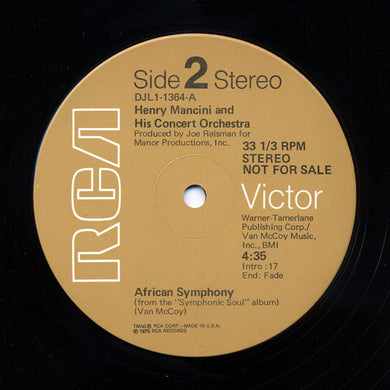 Henry Mancini And His Orchestra : African Symphony (12