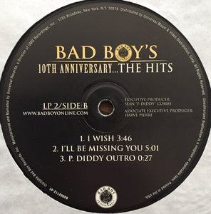 Various : Bad Boy's 10th Anniversary...The Hits (2xLP, Comp)