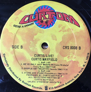Curtis Mayfield : Curtis / Live! (2xLP, Album, RP,  Ga)