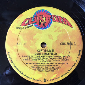 Curtis Mayfield : Curtis / Live! (2xLP, Album, RP,  Ga)