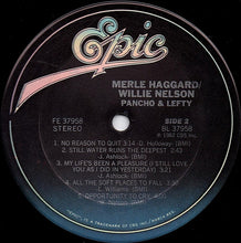 Load image into Gallery viewer, Merle Haggard / Willie Nelson : Poncho &amp; Lefty (LP, Album, Car)