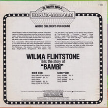 Load image into Gallery viewer, Wilma Flintstone : Wilma Flintstone Tells The Story Of Bambi In Story And Song (LP, RE, Rec)