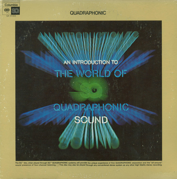 Various : An Introduction To The World Of SQ Quadraphonic Sound (LP, Comp, Quad, Mixed)