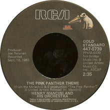 Load image into Gallery viewer, Henry Mancini And His Orchestra / Henry Mancini And His Orchestra And The Henry Mancini Chorus : The Pink Panther Theme / Dear Heart (7", Single, RE, Ind)