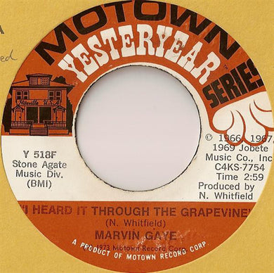 Marvin Gaye : I Heard It Through The Grapevine / You (7