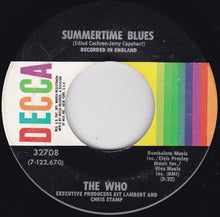 Load image into Gallery viewer, The Who : Summertime Blues / Heaven And Hell (7", Single, M/Print, ✤Gl)