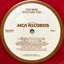 Load image into Gallery viewer, The Who : Who Are You (LP, Album, Red)